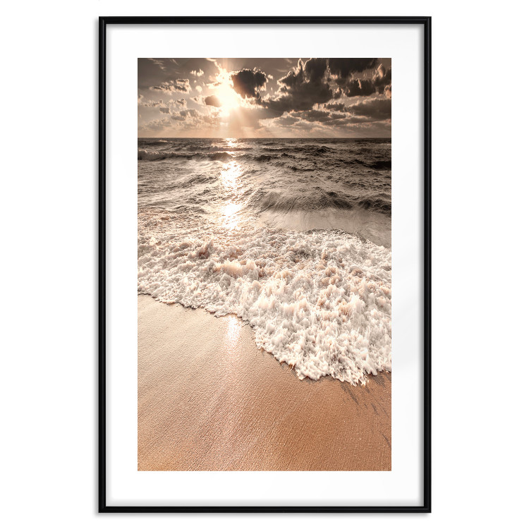 Poster Wave Space - beach and sea landscape against sunlight rays 123768 additionalImage 17