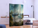 Room Divider Screen Flight Over the Lake (3-piece) - scenic landscape among trees and mountains 124168 additionalThumb 2
