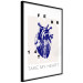 Poster Take My Heart - blue heart and black English text 125268 additionalThumb 10