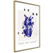 Poster Take My Heart - blue heart and black English text 125268 additionalThumb 14