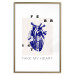 Poster Take My Heart - blue heart and black English text 125268 additionalThumb 14