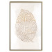 Poster Intricate Nature - abstract leaf with multiple patterns on a white background 125668 additionalThumb 20