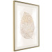 Poster Intricate Nature - abstract leaf with multiple patterns on a white background 125668 additionalThumb 2