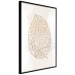 Poster Intricate Nature - abstract leaf with multiple patterns on a white background 125668 additionalThumb 12