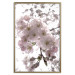 Poster Cherry Blossoms - tree with pink flowers on a contrasting white background 125868 additionalThumb 16