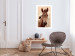 Wall Poster Bright Mane - portrait of a brown animal against a golden nature background 126868 additionalThumb 3