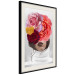 Wall Poster White Sweater - abstract woman with colorful flowers on light background 127868 additionalThumb 4