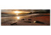 Canvas Print Beach in Rafailovici (1-part) narrow - sunset landscape 128968