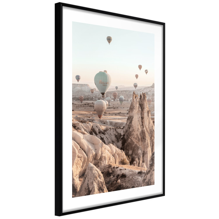 Wall Poster Magical Journey - landscape overlooking stone peaks and hot air balloons 129468 additionalImage 4