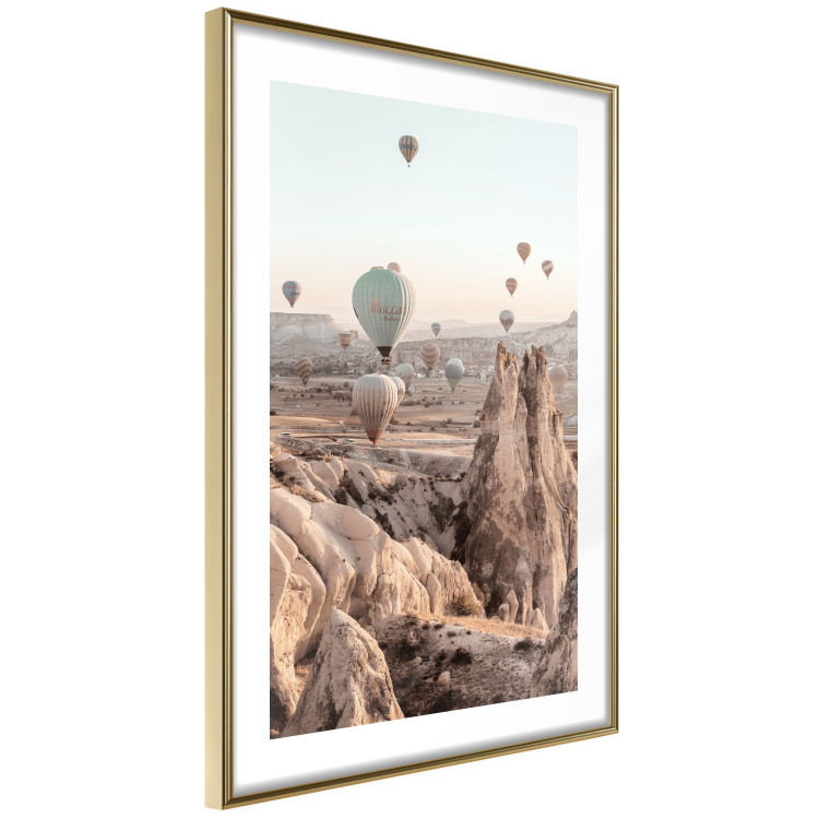 Wall Poster Magical Journey - landscape overlooking stone peaks and hot air balloons 129468 additionalImage 5