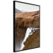 Poster Rusty Hills - landscape of a river forming a waterfall against brown mountains 130268 additionalThumb 13