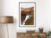 Poster Rusty Hills - landscape of a river forming a waterfall against brown mountains 130268 additionalThumb 22