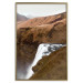 Poster Rusty Hills - landscape of a river forming a waterfall against brown mountains 130268 additionalThumb 17