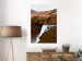 Poster Rusty Hills - landscape of a river forming a waterfall against brown mountains 130268 additionalThumb 4