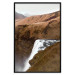 Poster Rusty Hills - landscape of a river forming a waterfall against brown mountains 130268 additionalThumb 16