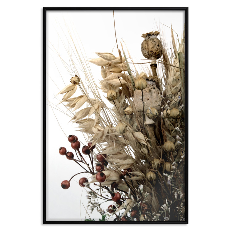 Wall Poster Golden Notebook - autumn plants on a white background in a boho motif 130468 additionalImage 16