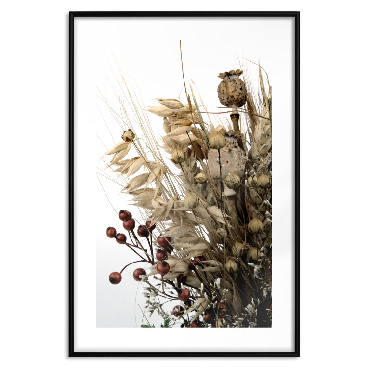 Wall Poster Golden Notebook - autumn plants on a white background in a boho motif 130468 additionalImage 15