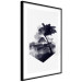 Poster High Mountain - black and white landscape of a tree in apparent wind 131768 additionalThumb 6