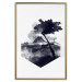 Poster High Mountain - black and white landscape of a tree in apparent wind 131768 additionalThumb 18