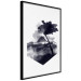 Poster High Mountain - black and white landscape of a tree in apparent wind 131768 additionalThumb 11