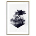 Poster High Mountain - black and white landscape of a tree in apparent wind 131768 additionalThumb 20