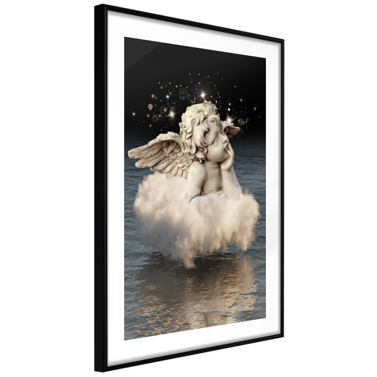 Poster Angelic Dream - whimsical angel in a cloud floating on water 132268 additionalImage 6