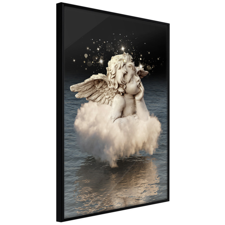 Poster Angelic Dream - whimsical angel in a cloud floating on water 132268 additionalImage 13