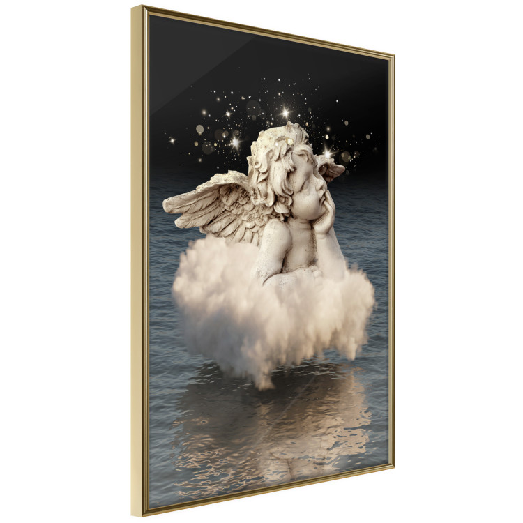 Poster Angelic Dream - whimsical angel in a cloud floating on water 132268 additionalImage 14