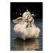 Poster Angelic Dream - whimsical angel in a cloud floating on water 132268