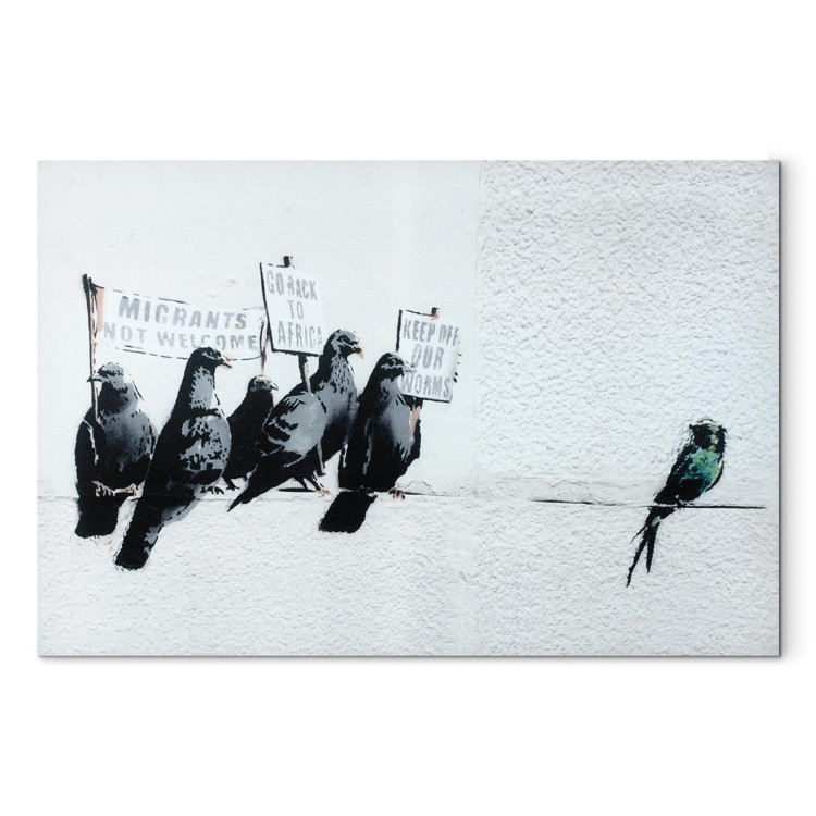 Canvas Print Protesting Birds by Banksy 132468 additionalImage 7