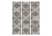 Folding Screen Autumn Reverie (3-piece) - gray composition in plant ornaments 133168 additionalThumb 3