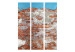 Room Divider Secrets of the Wall (3-piece) - composition with texture of red brick 133568 additionalThumb 3