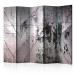 Room Divider Screen Geometric Wall II - abstract texture of concrete with discoloration 133668
