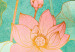 Canvas Art Print Fairy-tale Flowers (1-piece) Wide - colorful cartoonish plants 134268 additionalThumb 4