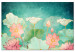 Canvas Art Print Fairy-tale Flowers (1-piece) Wide - colorful cartoonish plants 134268