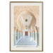 Poster Turquoise Colonnade - hallway architecture with ornaments and columns 134768 additionalThumb 20