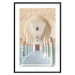 Poster Turquoise Colonnade - hallway architecture with ornaments and columns 134768 additionalThumb 17