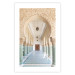 Poster Turquoise Colonnade - hallway architecture with ornaments and columns 134768 additionalThumb 25