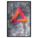 Wall Poster Strange Geometry - colorful impossible figure on a gray concrete background 134868 additionalThumb 18