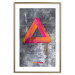 Wall Poster Strange Geometry - colorful impossible figure on a gray concrete background 134868 additionalThumb 16