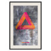 Wall Poster Strange Geometry - colorful impossible figure on a gray concrete background 134868 additionalThumb 19