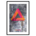 Wall Poster Strange Geometry - colorful impossible figure on a gray concrete background 134868 additionalThumb 15