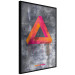 Wall Poster Strange Geometry - colorful impossible figure on a gray concrete background 134868 additionalThumb 13