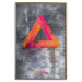 Wall Poster Strange Geometry - colorful impossible figure on a gray concrete background 134868 additionalThumb 17