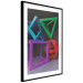 Poster Intertwined Symbols - colorful geometric figures mimicking a 3D effect 135168 additionalThumb 5