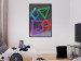 Poster Intertwined Symbols - colorful geometric figures mimicking a 3D effect 135168 additionalThumb 15