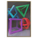 Poster Intertwined Symbols - colorful geometric figures mimicking a 3D effect 135168 additionalThumb 9