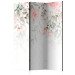 Room Divider Screen Rose Waterfall - First Variant (3-piece) - Flowers amidst plants 136168