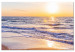 Large canvas print Calm Waves - Brown [Large Format] 136368