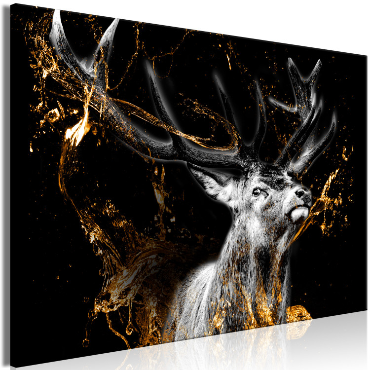 Large canvas print Golden Deer [Large Format] 137568 additionalImage 2